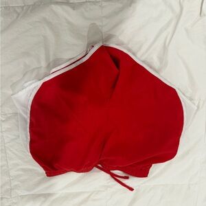 Nike Red and White Athletic Shorts